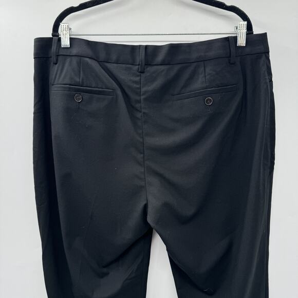 Banana Republic Siena Slim Italian Wool Ankle Pant Size 16L Tall Black Corporate - Picture 5 of 15